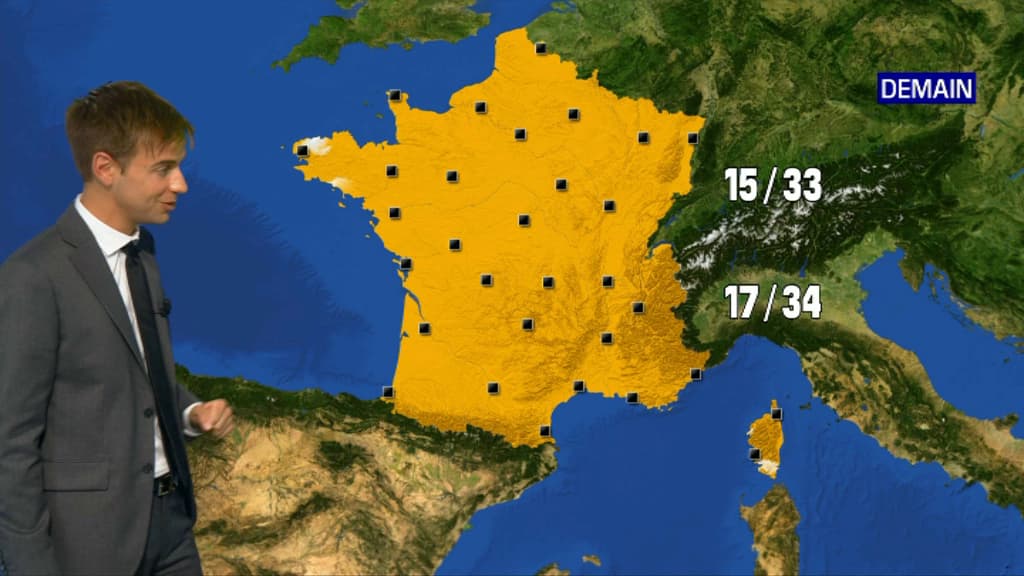 Les températures attendues jeudi 