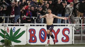 Riccardo Orsolini lors de Bologne-Inter, le 20 avril 2025 en Serie A