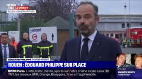 Incendie à Rouen: "Nous allons faire la transparence totale" garantit Édouard Philippe, présent sur place