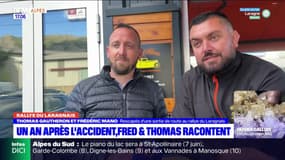  Un an après leur accident au rallye du Laragnais, Frédéric et Thomas racontent