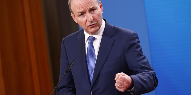 Micheal Martin, ministre irlandais des Affaires étrangères, le 18 janvier 2024 à Berlin