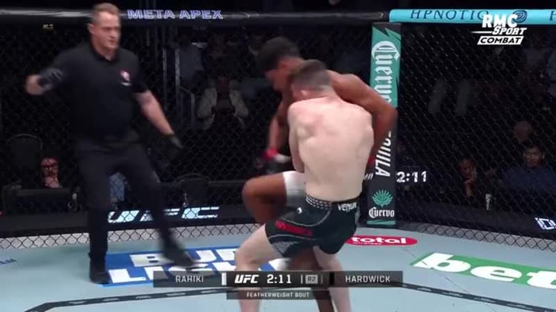UFC Fight Night : Des crochets foudroyants et une MÂCHOIRE CASSÉE entre Hardwick et Rahiki