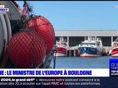 Pêche: le ministre de l'Europe était à Boulogne-sur-Mer vendredi