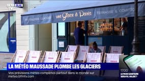 À Paris, la météo maussade plombe les glaciers