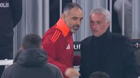 Jose Mourinho surpris en découvrant Pierre Sage lors de Fenerbahçe-OL en Ligue Europa, le 23 janvier 2025