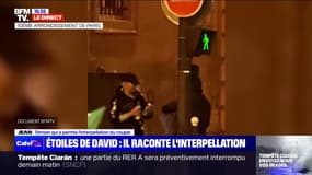 Étoiles de David taguées: un témoin qui a permis l'interpellation d'un couple de Moldaves raconte avoir "vu une femme dessiner des étoiles de David"