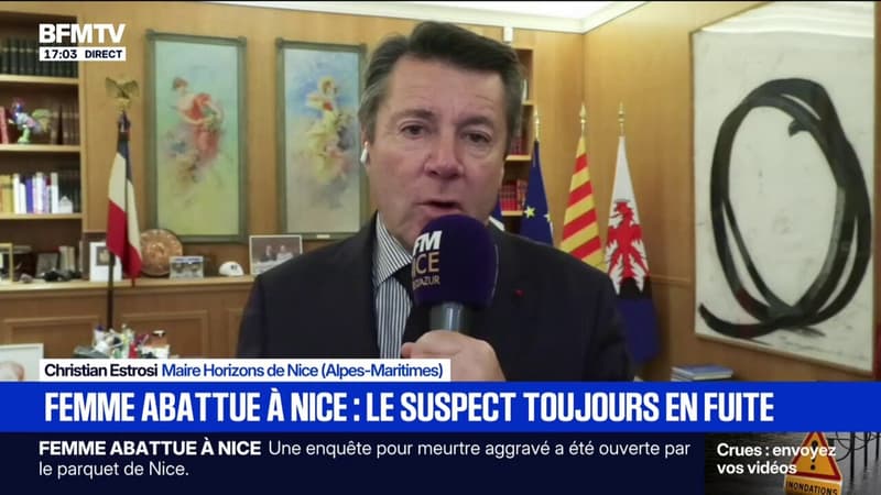 Meurtre par balles d'une jeune femme à Nice: "Sur les constatations, il s'agit clairement d'un crime intrafamilial", déclare Christian Estrosi