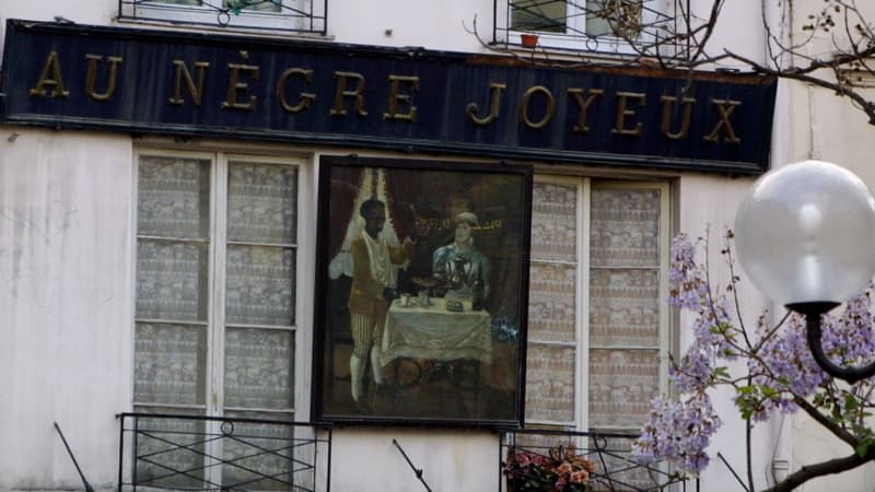 L'enseigne "Au nègre joyeux" doit être exposée au musée Carnavalet. 