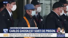 Les images de Carlos Ghosn quittant la prison de Tokyo après 3 mois de détention 