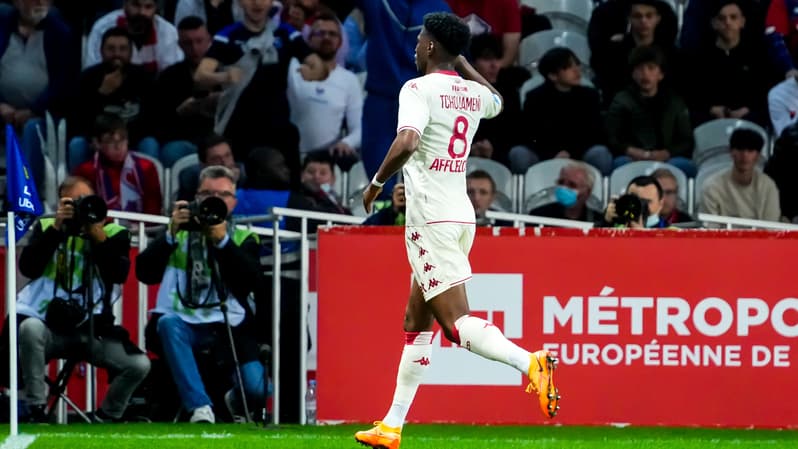 Aurélien Tchouaméni buteur avec Monaco, le 6 mai 2022
