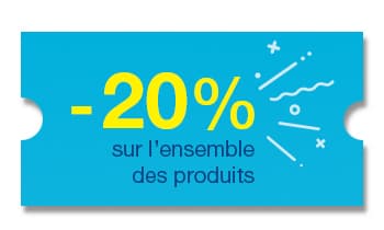 20% supplémentaire sur le site JPG