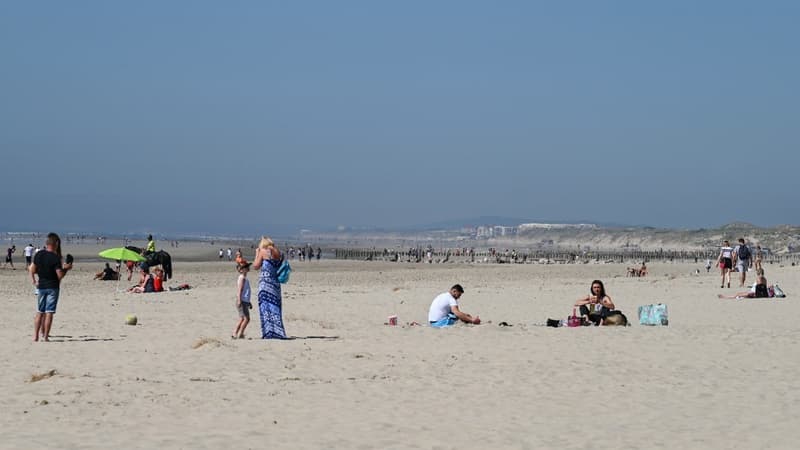 Une plage de Berck durant le déconfinement