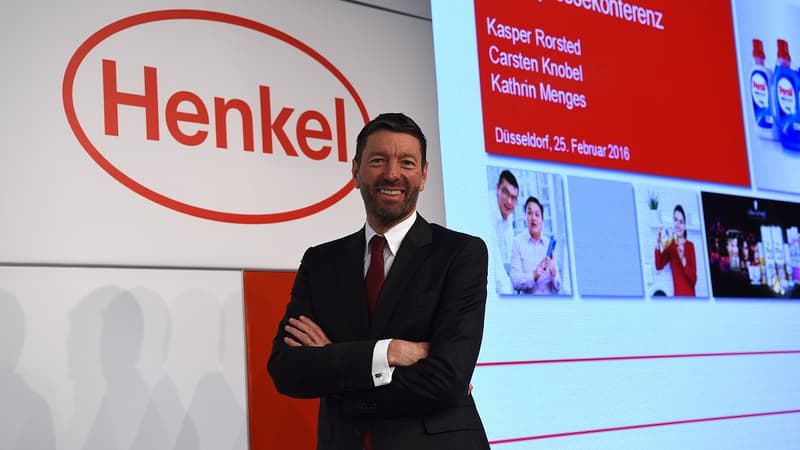 Le patron d'Henkel, Kasper Rorsted, pose le 26 février à Düsseldorf.