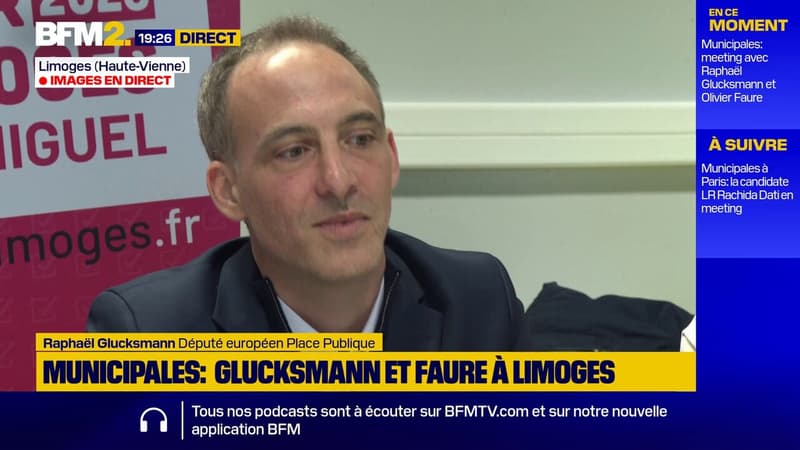 Municipales: "Nous excluons toute fusion avec La France insoumise", martèle Raphaël Glucksmann, député européen Place Publique
