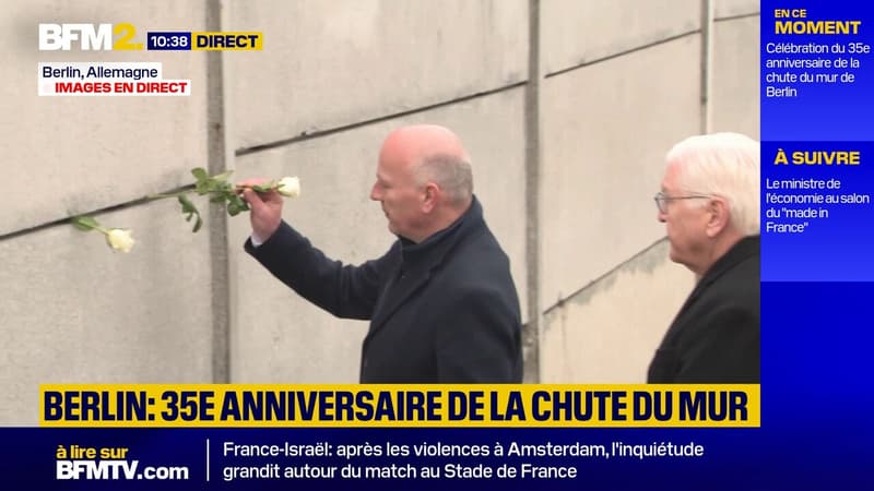 Chute du mur de Berlin: commémoration pour le 35e anniversaire en présence du président allemand thumbnail