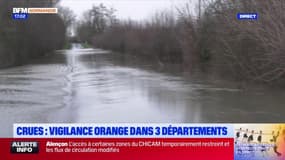 Crues: la vigilance orange maintenue dans 3 départements 