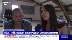 Au Festival d'Avignon, Joey Starr met en scène un texte écrit par Clarisse Fontaine sur les violences faites aux femmes