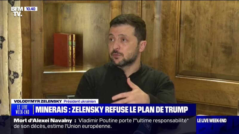 Minerais ukrainiens: Volodymyr Zelensky refuse le plan de Donald Trump