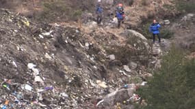 Les débris de l'avion Airbus A320 Germanwings crashé dans les Alpes en mars 2015.