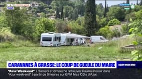 Grasse: le maire déplore l'installation d'une quinzaine de caravanes dans sa commune