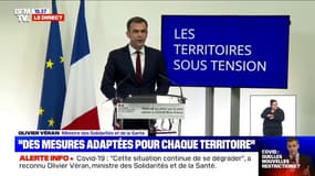 Olivier Véran: "69 départements en zone rouge"