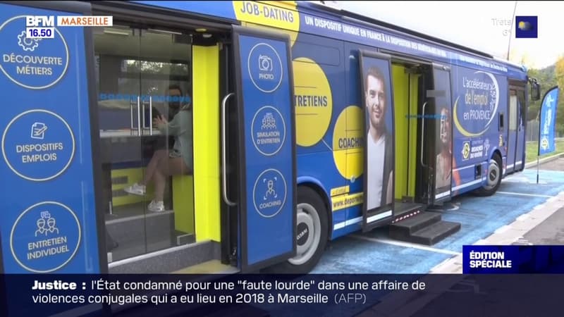 Un bus pour l'emploi à Auriol pour les Etats généraux de Provence