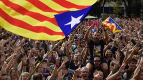 Manifestation pro-indépendance à Barcelone ce lundi 2 octobre.