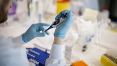 Un chercheur travaille sur un vaccin contre le Covid-19, au Danemark