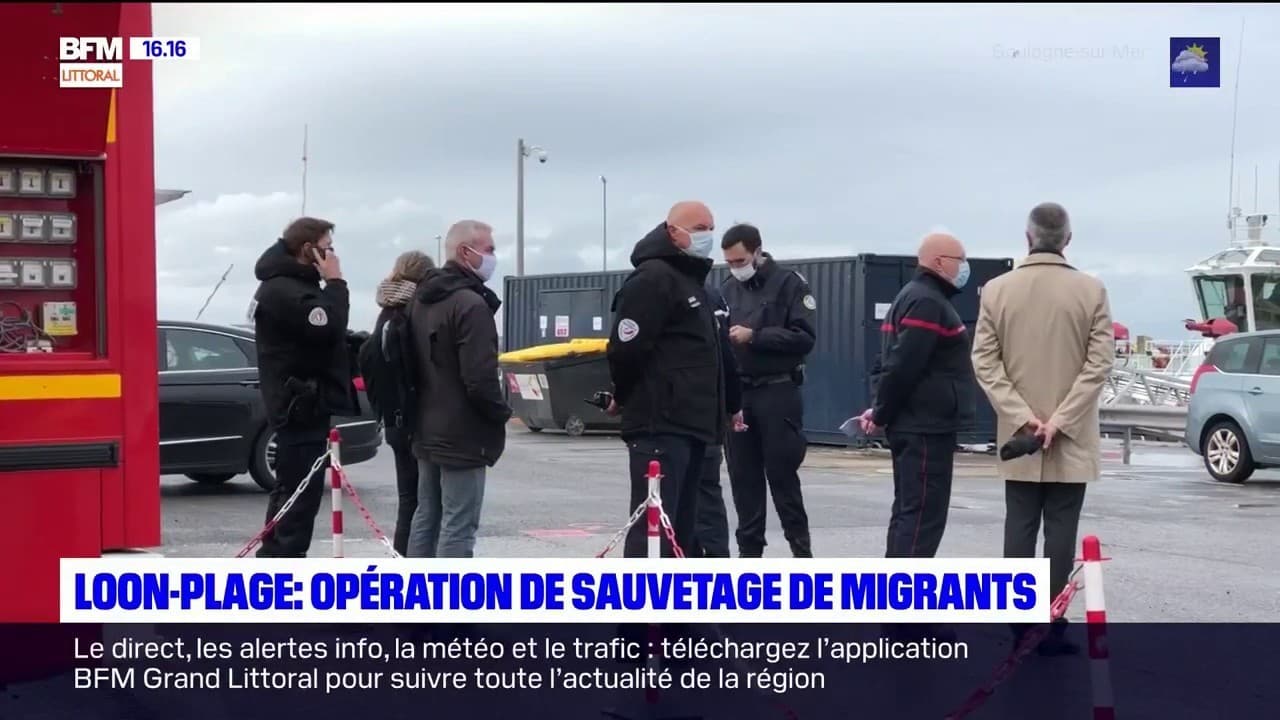 loon plage operation de sauvetage de migrants au moins un mort