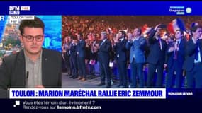 Toulon: Marion Maréchal rallie Eric Zemmour lors de son meeting