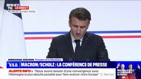 Emmanuel Macron: "Notre objectif est le même: c'est bien celui d'une Europe plus souveraine, plus unie, plus solidaire"