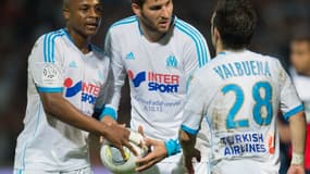 André Ayew, André-Pierre Gignac et Mathieu Valbuena