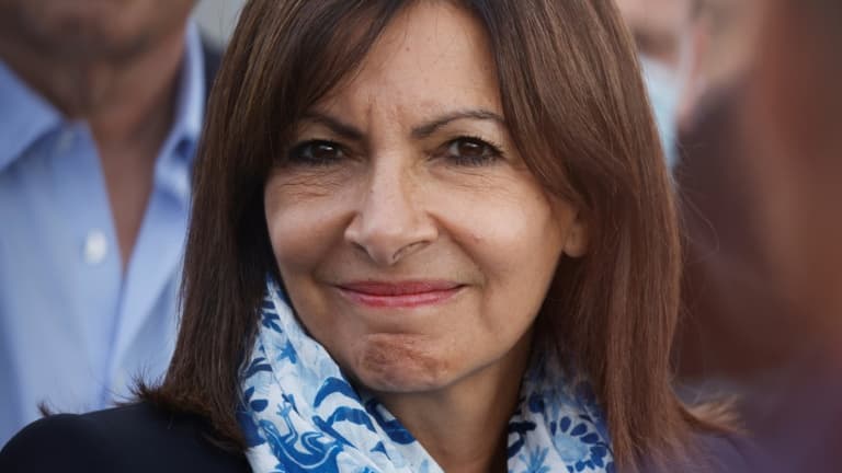 La maire de Paris et candidate à la présidentielle Anne Hidalgo, le 16 septembre 2021 à Paris