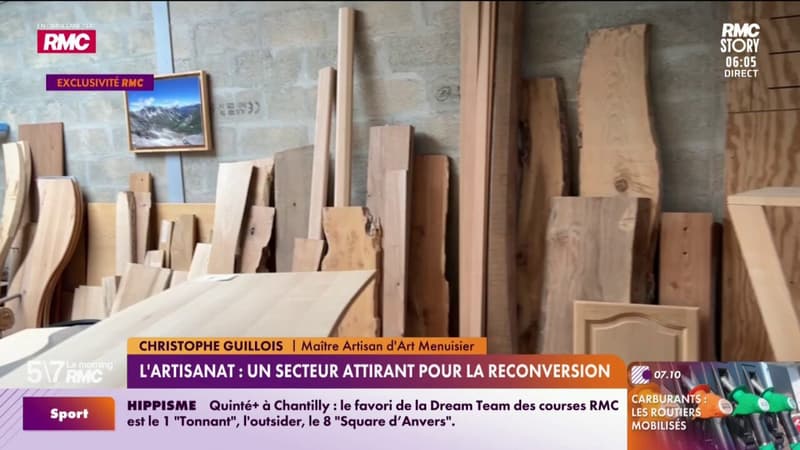 Exclu RMC : l'artisanat, un secteur attirant pour la reconversion