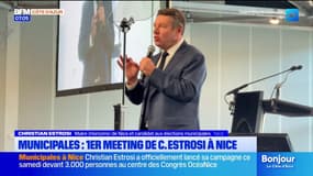 Municipales à Nice : premier meeting de Christian Estrosi