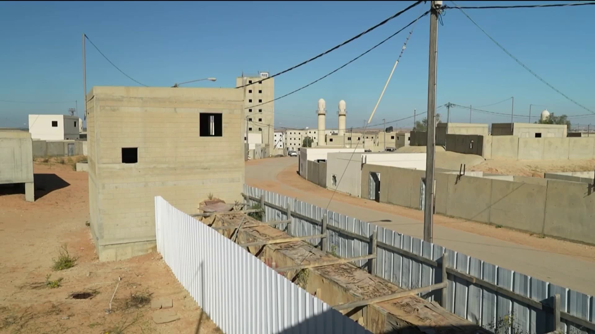 Le camp Baladia, dit mini Gaza, où s'entraînent les soldats israéliens, le 28 novembre 2023 Le camp Baladia, dit mini Gaza, où s'entraînent les soldats israéliens, le 28 novembre 2023