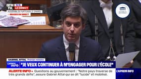 Gabriel Attal: "Je veux continuer à m'engager pour l'école de la République"