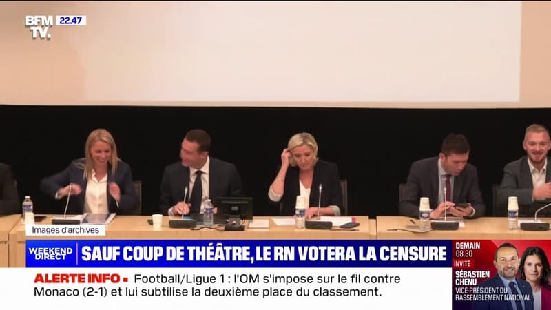 Le RN votera-t-il la censure du gouvernement Barnier?