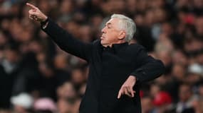 Carlo Ancelotti lors de Real-Barça en mars 2023