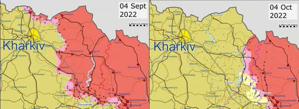 Évolution de la ligne de front dans la région de Kharkiv