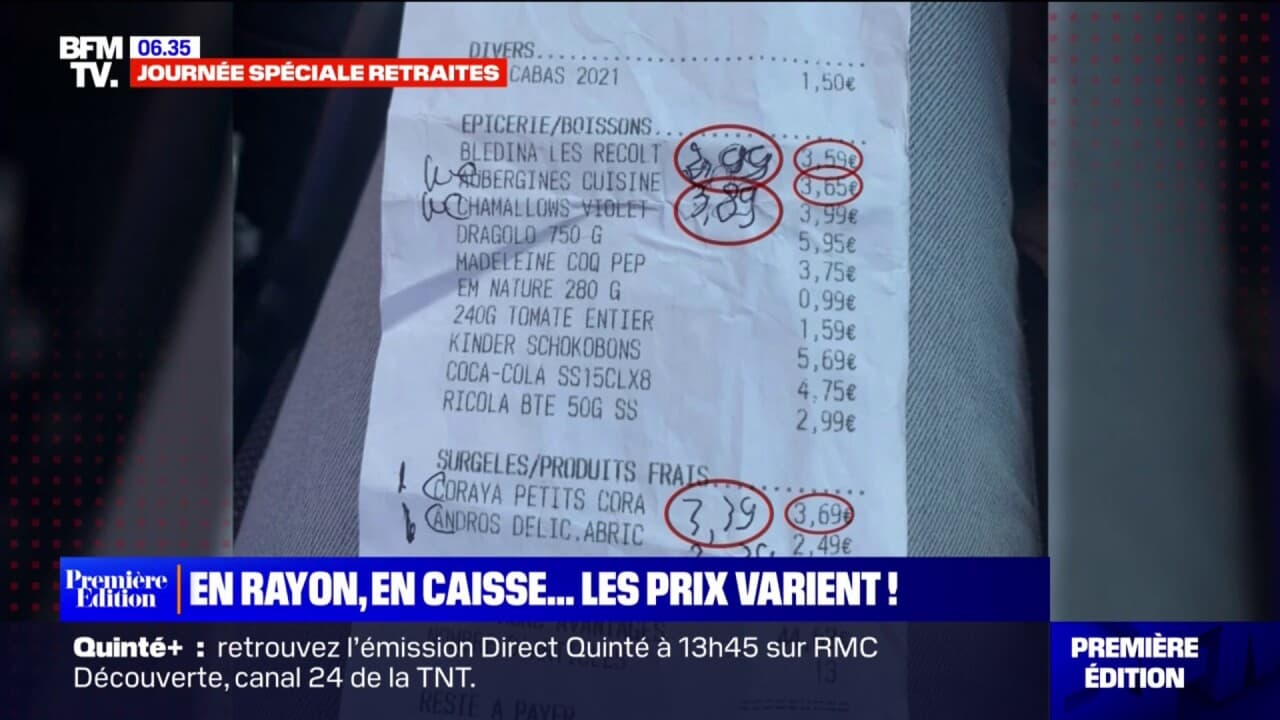Dans les supermarchés, des clients constatent des écarts entre le prix affiché en rayon et celui