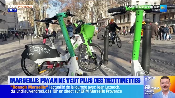 Marseille : Payan ne veut plus des trottinettes