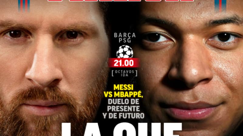 Barcelone-PSG: La presse espagnole s'emballe sur le duel Messi-Mbappé