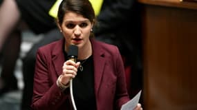 La secrétaire d'Etat à l'Egalité entre les femmes et les hommes Marlène Schiappa, le 12 décembre 2017 à l'Assemblée nationale à Paris