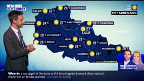 Météo Nord-Pas-de-Calais: un vendredi ensoleillé et jusqu'à 27°C à Lille