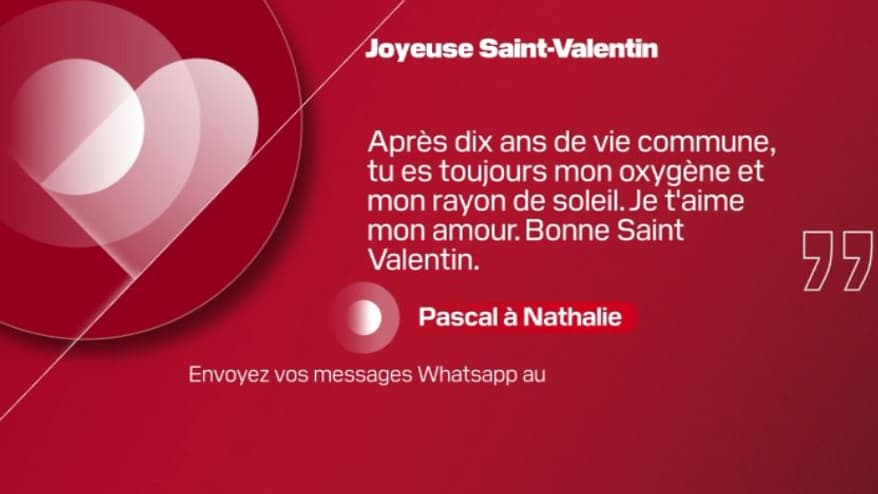 Message de Saint-Valentin, BFM Normandie