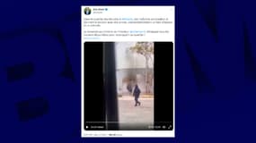 Eric Ciotti a publié sur Twitter une vidéo montrant des individus armés à Nice. 