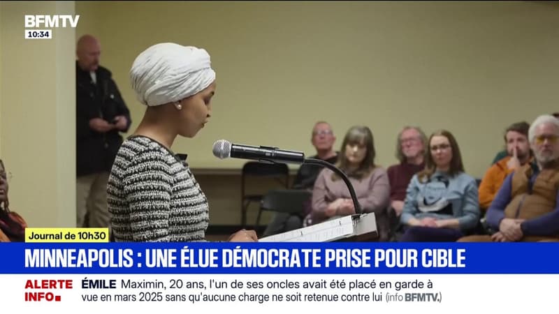 A Minneapolis, une élue démocrate Ilhan Omar a été visée par un jet de liquide inconnu lors d'une réunion publique