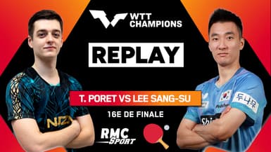 Replay : Poret sur sa lancée face à Sang Su ? (WTT Champions Macao)