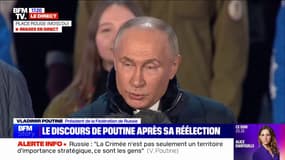 Vladimir Poutine: "Ensemble, nous allons avancer (...) Tout cela se passe grâce à vous citoyens de la Russie"